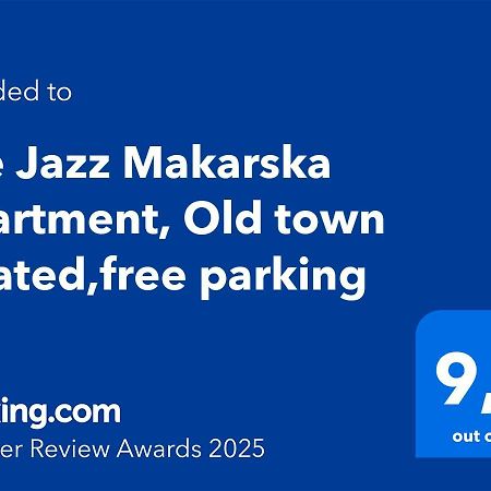 The Jazz Makarska Apartment, Old Town Located,Free Parking エクステリア 写真